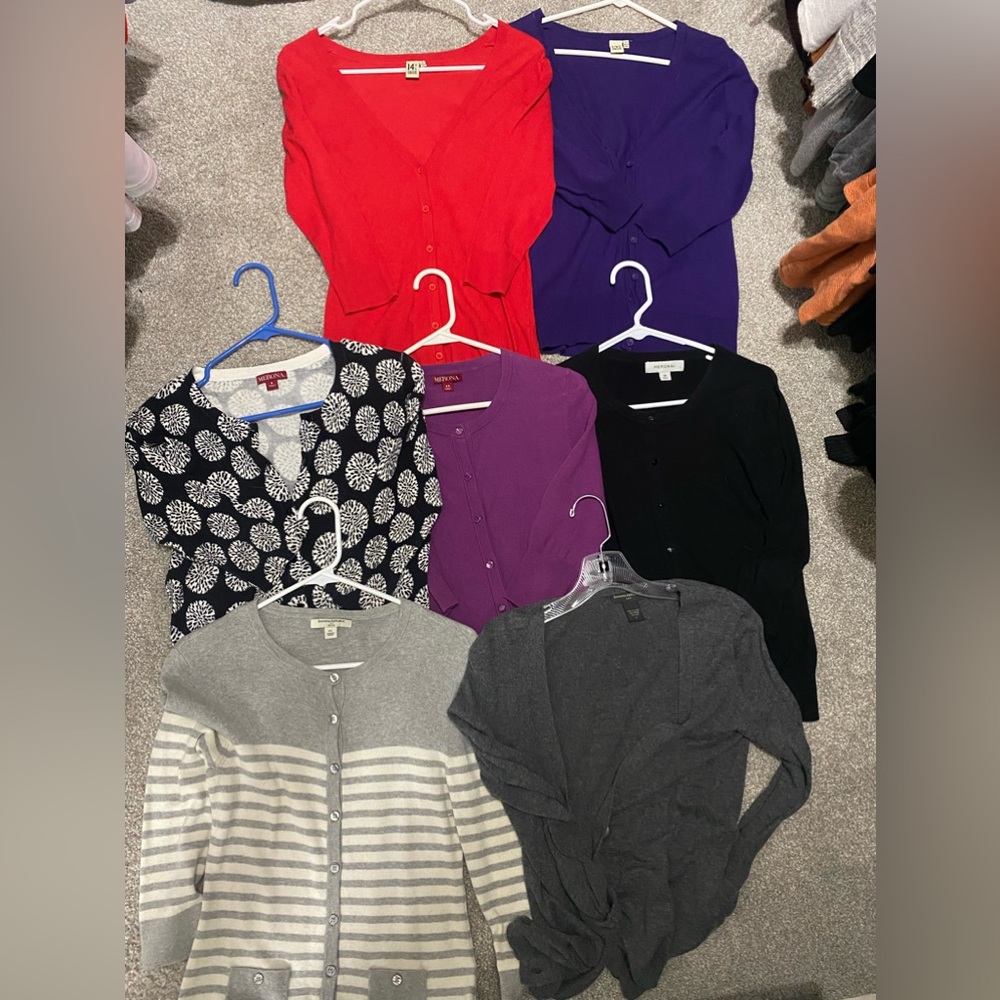 Bundle of 7 Banana Republic, Nordstrom, & Target Cardigans